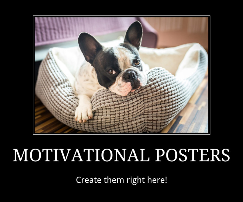 Create a motivational poster